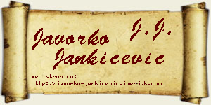 Javorko Jankićević vizit kartica